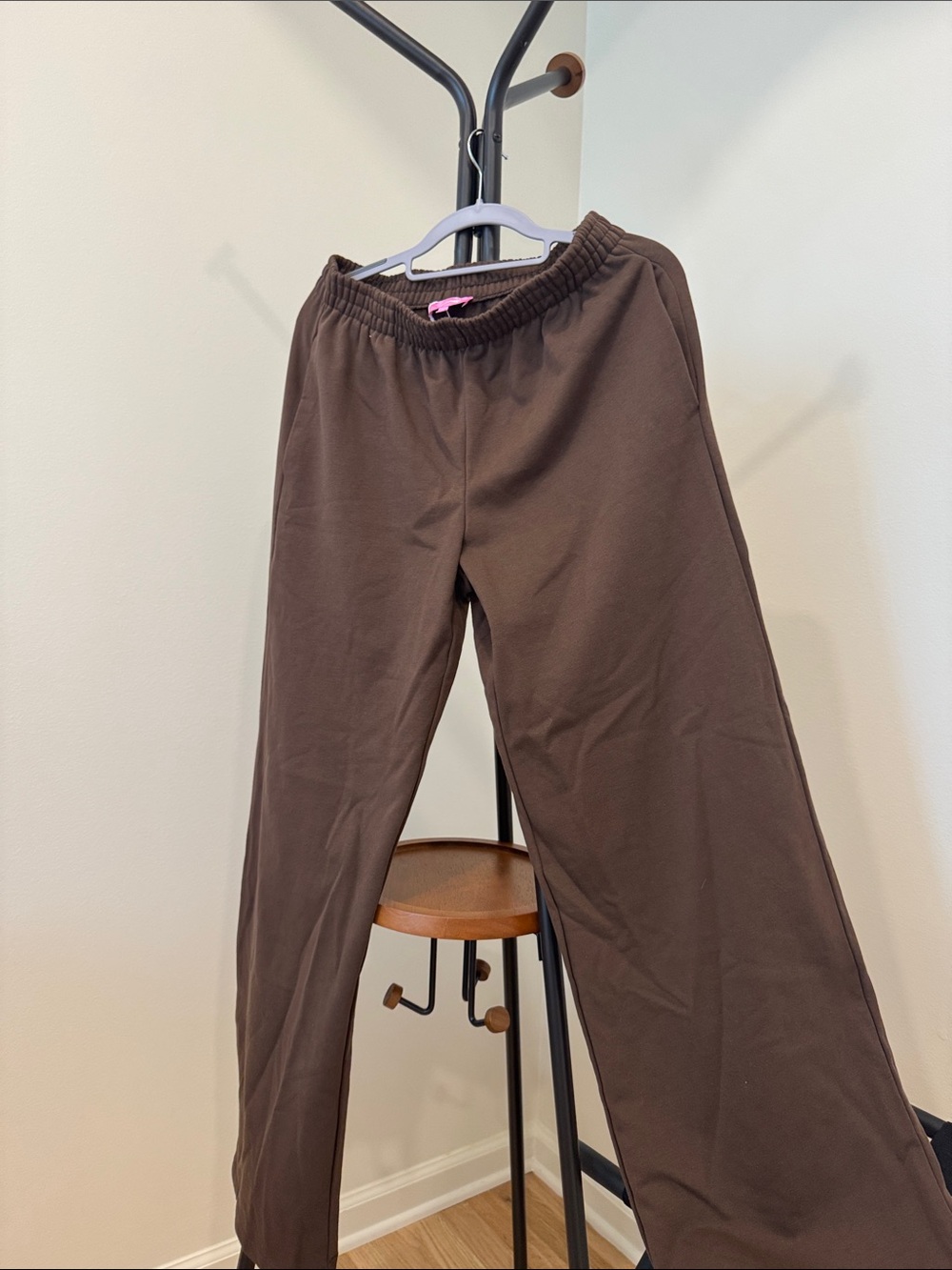 Edikted Wide Leg Pants - Chocolate Brown